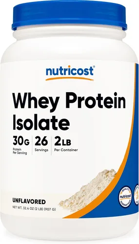 Vista 25 de Nutricost Polvo aislado de proteína de suero (masa de pastel, 2 libras)