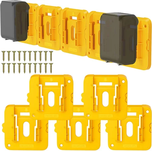 Vista 12 de Soporte de batería compatible con batería Milwaukee de 18 V, almacenamiento de baterías de montaje en pared para furgoneta de trabajo, estante, caja