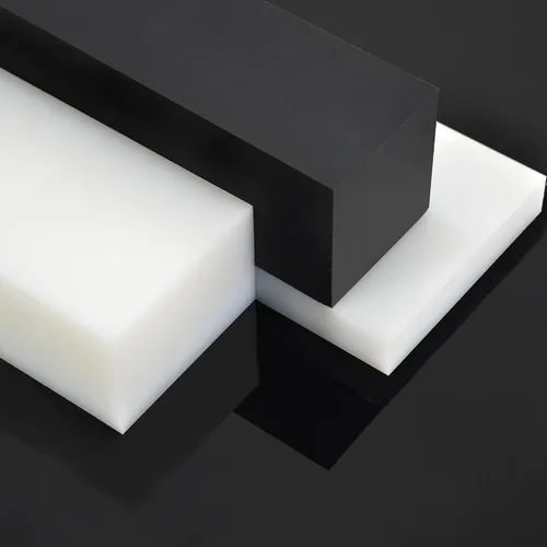 Vista 2 de UHMW - Bloque de golpeo de polietileno de peso molecular ultra alto rectangular, bloques de plástico sólido para mecanizado, mejoras del hogar