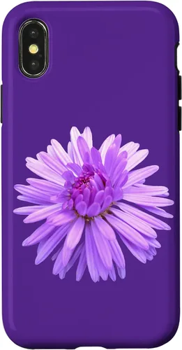 Vista 4 de iPhone 15 Purple flower, purple flower, floral tendril floral pattern Case