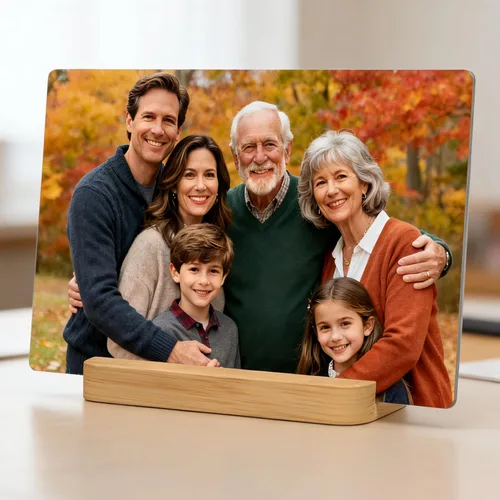 Vista 6 de XINYIMAI Impresiones de fotos de metal personalizadas, marco de fotos personalizado con tus fotos, regalos de fotos personalizados para amantes