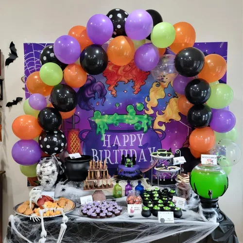 Vista 6 de 60 globos de 12 pulgadas, decoraciones de Halloween, globos de látex, juguetes inflables, globos, negro, naranja, verde