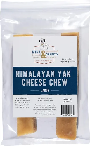 Vista 10 de Mika & Sammy's - Masticables de queso de yak para perros del Himalaya, totalmente naturales, ingredientes limitados para perros pequeños, medianos