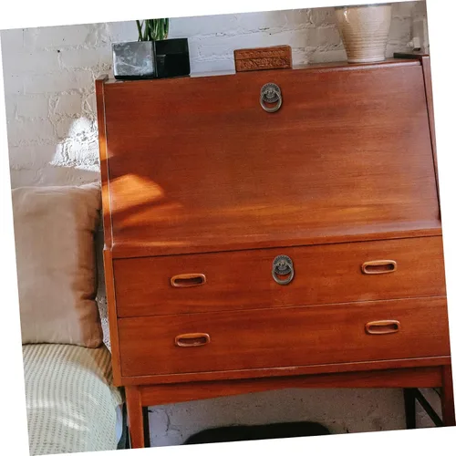 Vista 6 de 12 piezas de pomos de gabinete de cocina para muebles de cocina, manijas de anillo de armario, pomo antiguo, agujero de armario, tiradores de cajón