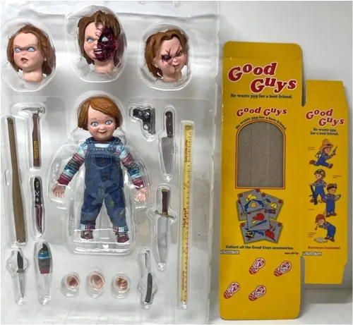 Vista 9 de Figura de acción de Chucky en escala, 4 pulgadas, marca NECA