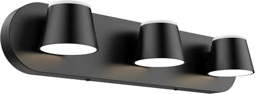Vista 15 de URSOLA Luz de Tocador de Baño de 2 Luces, Accesorios de Iluminación de Pared LED Negros, Orientables Arriba y Abajo, Regulables, Accesorios
