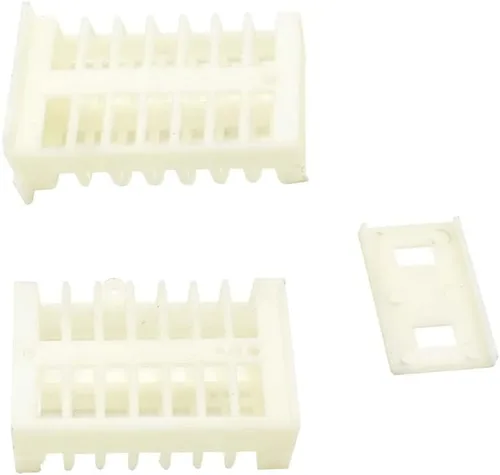 Vista 3 de goodland glqcage-w de fuente de las abejas abeja reina Jaula de plástico blanco – 2" x 1" X 3/4