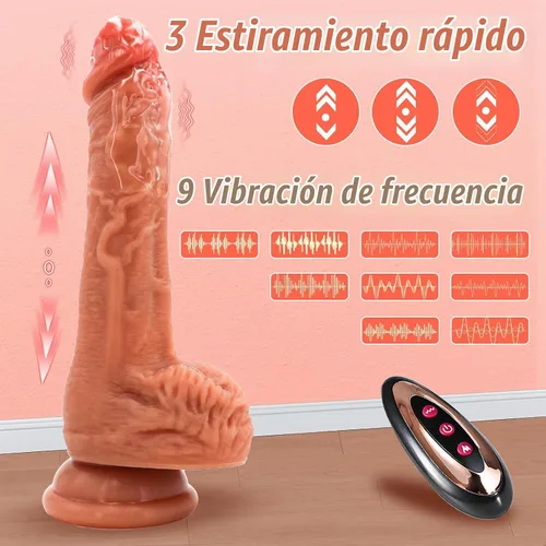 Vista 2 de Dilbo - Juguete realista de silicona para mujer, con control remoto para jugar con manos libres (7.87 pulgadas, 10)