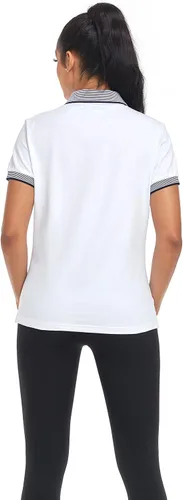 Vista 5 de IGEEKWELL Women Polo Shirts Moisture Wicking Golf Shirts Slim Fit Golf Apparel Athletic Tennis Casual T-Shirts SMLXLXXL