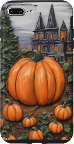 Vista 12 de iPhone 16 Vintage Floral Aesthetic Halloween Pumpkin Fall Autumn Case