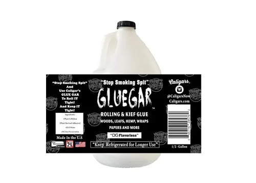 Vista 4 de GlueGar - 4 onzas – 1 galón – Botellas de tamaño rodillo (pegamento natural para enrollar, cigarro, papel, envoltura) (sin sabor OG, 1 galón)