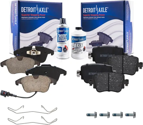 Vista 105 de Detroit Axle - Pastillas de Freno Delantero para Nissan Altima Maxima Sentra 350Z Cube Juke Versa INFINITI G35 I30 I35 Suzuki SX4 Crossover