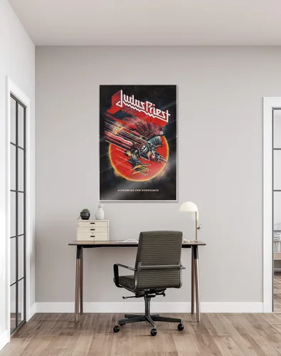 Vista 6 de Judas Priest - Póster de música (Screaming For Vengeance) (Tamaño: 24" x 36") (póster laminado)