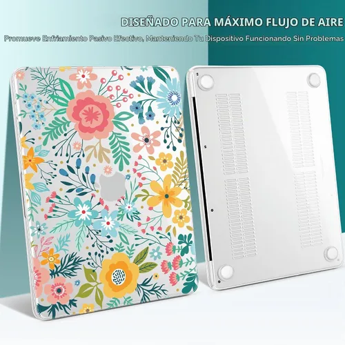 Vista 7 de TWOLSKOO Funda para MacBook Neo de 13 pulgadas 2026 A3404 A18 Pro Chip, funda rígida de plástico con adaptador tipo C, 2 fundas para cámara web