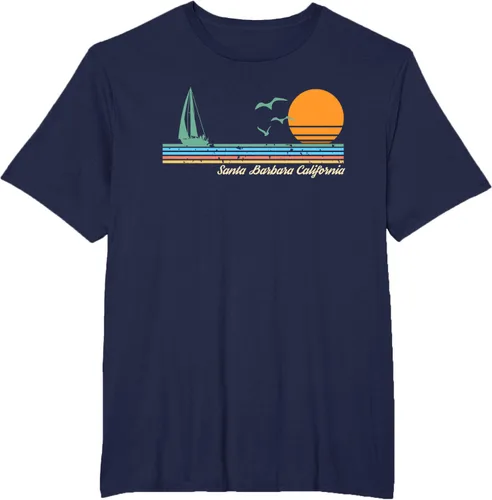 Vista 18 de Camiseta Santa Barbara California, Negro, S