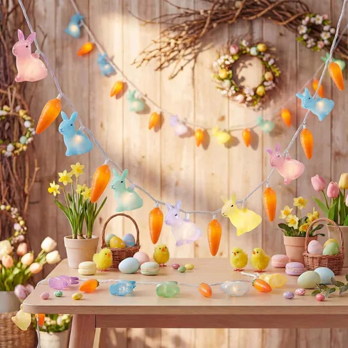 Vista 18 de Cadena de luces de corazón de San Valentín de 8.5 pies con 10 luces de hadas de corazón, decoraciones del día de San Valentín, luces de cadena