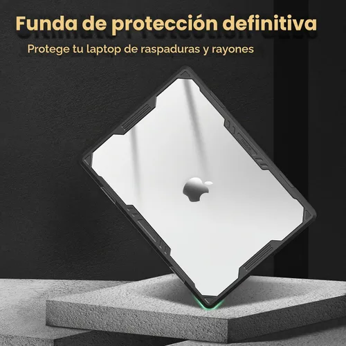 Vista 5 de MOSISO - Funda compatible con MacBook Air de 15 pulgadas M5 M4 M3 M2 Transparente