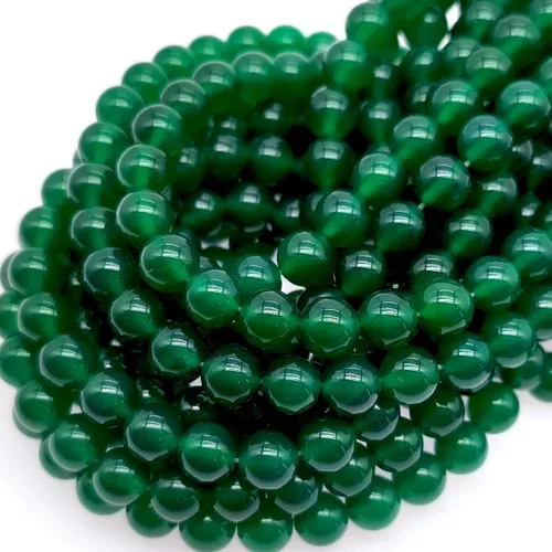 Vista 18 de Cuentas de ágata de pavo real natural de 0.236 in, cuentas redondas lisas de materiales de bricolaje, pulsera, collar, aretes, fabricación de joyas