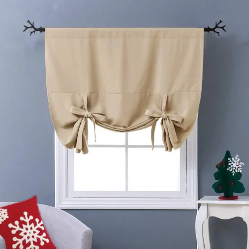 Vista 103 de NICETOWN Cortina Opaca con Aislamiento Térmico – Persiana Enrollable para Ventana de Bebé para Dormitorio/Acción de Gracias
