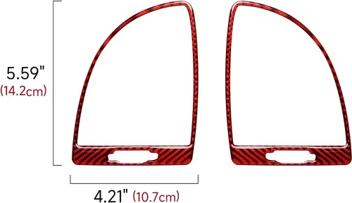 Vista 7 de Adhesivos de salida de aire A/C de coche para 2015-2023 Chrysler 300 / 300C / 300S / Limited/Touring Accesorios Adhesivos de interior de fibra