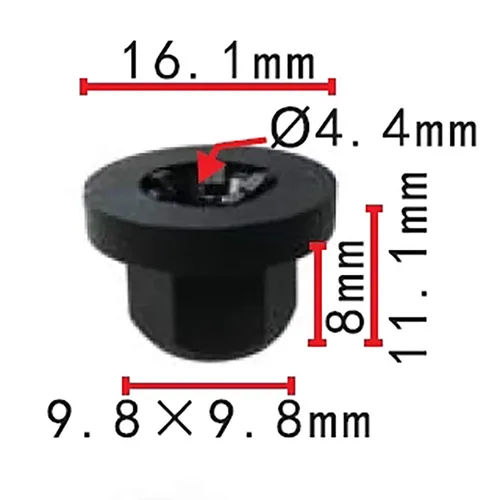 Vista 3 de 30 unids coche plástico cuerpo tuerca brida clip para Mercedes Benz 0039900251 para BMW 16131176747