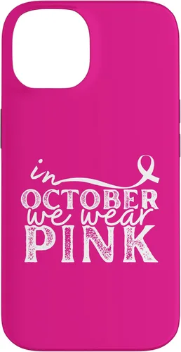 Vista 4 de iPhone 16 In October We Wear Pink Breast Cancer Awareness Graphic Case