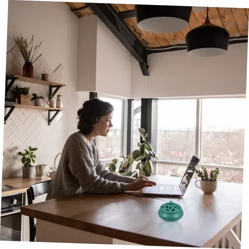Vista 6 de Artibetter Cerámica Decoración Carbón Incienso Quemador Carbón Titular Cono Cerámica Incienso Tazón Cerámico