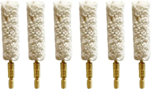 Vista 7 de . 22 Cal Bore Mop Gun Cepillo de limpieza para pistola de rifle de 22 lr (6 piezas)