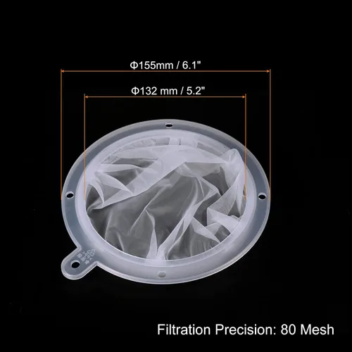 Vista 2 de PATIKIL Colador de filtro de alimentos de 6.1 pulgadas de diámetro exterior, 80 filtros de malla para cocina, coladores de malla fina para jugo