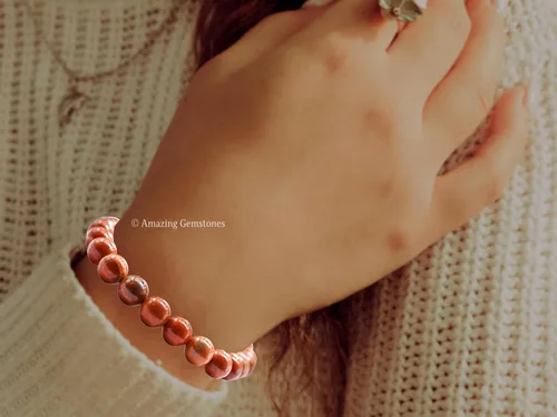 Vista 163 de Amazing Gemstone Crystal Bracelet for Women Men's Gifts - Protection Healing Crystal Bracelet - 8mm Gemstone Beaded Stretchable Bracelet Pulseras