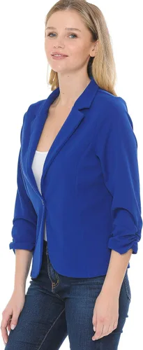 Vista 5 de MINEFREE Chaqueta de punto para mujer, ligera, informal, de manga 34 (S-3XL)