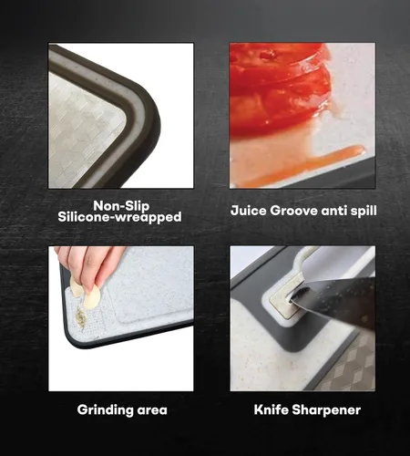 Vista 6 de Tabla de cortar de acero inoxidable - Tablas de cortar de acero inoxidable para cocina - Tablas de cortar de metal - Tabla de Cortar de Acero