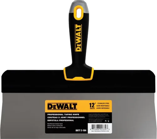 Vista 3 de DEWALT Cuchillo de espátula de 8" Big Back Acero inoxidable con mango de agarre suave DXTT-2-190