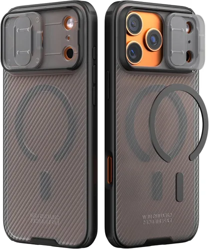 Vista 9 de imluckies Funda compatible con iPhone 17 Pro Max de 6.9 pulgadas con cubierta para cámara, parte trasera de policarbonato duro y parachoques suave