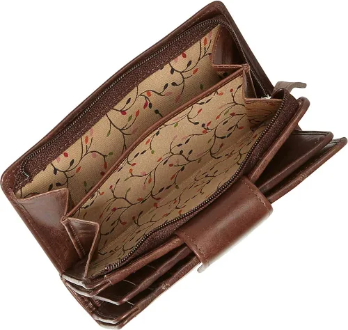 Vista 5 de Mancini Cartera mediana RFID segura para mujer