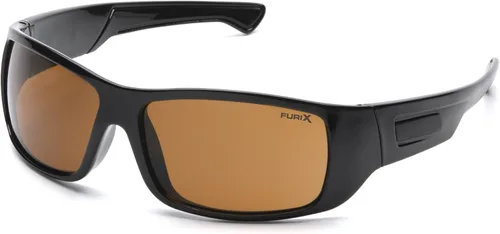 Vista 7 de Pyramex Furix Safety Glasses Black Frame Clear Anti-Fog Lens