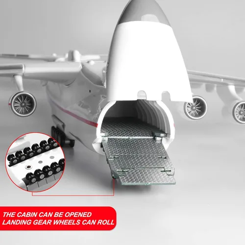 Vista 2 de Escala 1:200 An-225 ANTONOV que lleva con espacialeshuttle BURAN Resina Aviones Modelo Diecast para Colección