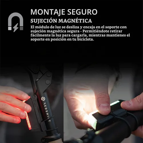 Vista 3 de REDSHIFT Arclight - Juego de módulo de luz LED para bicicleta y montaje