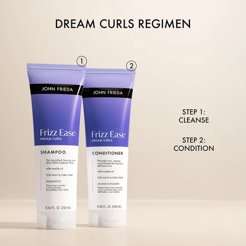 Vista 9 de John Frieda Frizz Ease Dream Curls Champú, champú para cabello rizado y cabello ondulado, 8.45 onzas líquidas, paquete de 2