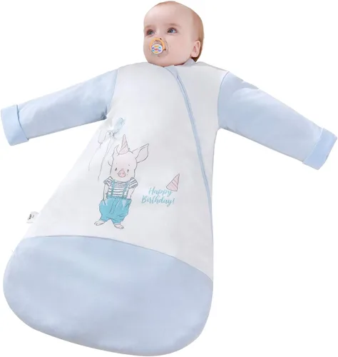 Vista 7 de Saco de dormir para bebé manta de algodón de doble capa Primavera Otoño
