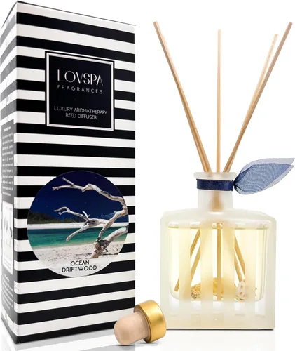 Vista 52 de Juego de difusor de varillas y varillas perfumadas de aloe y lino, lino limpio, flores blancas, cítricos y aloe húmedo, difusor de aroma fresco