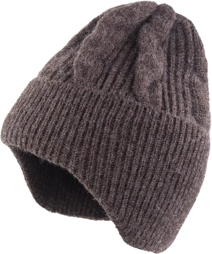 Vista 2 de Muryobao Gorro de invierno para mujer, cálido, suave, elástico y holgado
