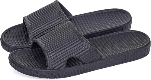 Vista 2 de Happy Lily Shower Shoes, Women & Mens Shower Slippers, Slides Sandals Pool Slides House Slippers Non-Slip Indoor Bathroom Shoes Beach Sandals Summer