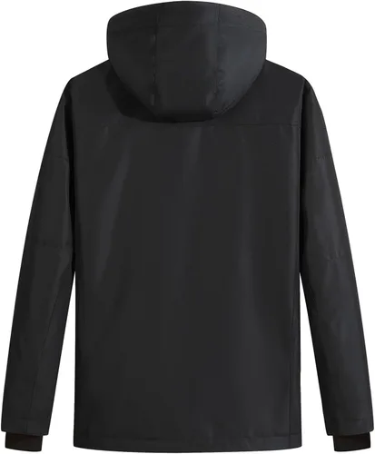 Vista 3 de Conjunto de chaqueta y pantalones de esquí para hombre, traje de nieve impermeable, traje de nieve resistente al viento, traje de esquí de invierno