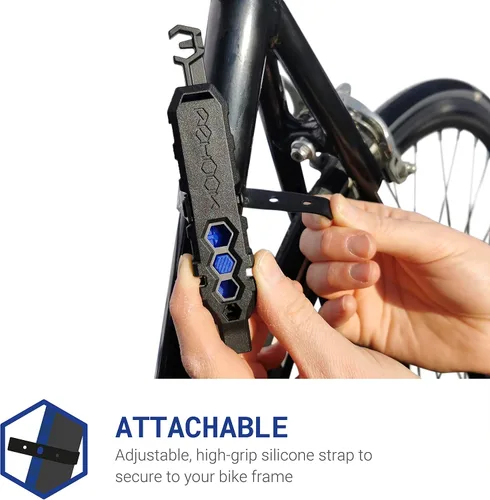 Vista 7 de Rehook PLUS - Multiherramienta ligera para ciclistas. Incluye palancas de neumáticos, llaves de radios, herramienta de cadena, llave, hexagonal