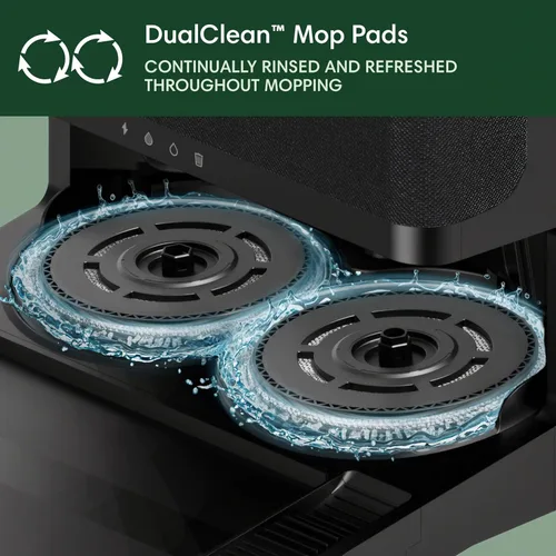 Vista 9 de iRobot Roomba Plus 405 (G185) Robot aspiradora y trapeadora combinada con base AutoWash - Almohadillas de trapeador giratorias, se vacía