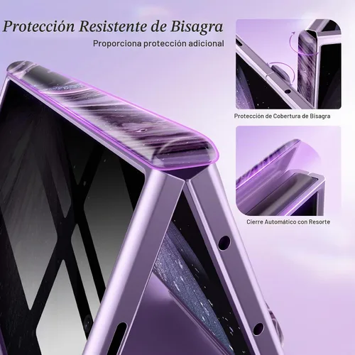 Vista 3 de GVIEWIN Funda para Z Fold 7 con protector de pantalla de privacidad [compatible con Magsafe] [Soporte integrado] Funda magnética de cuerpo completo