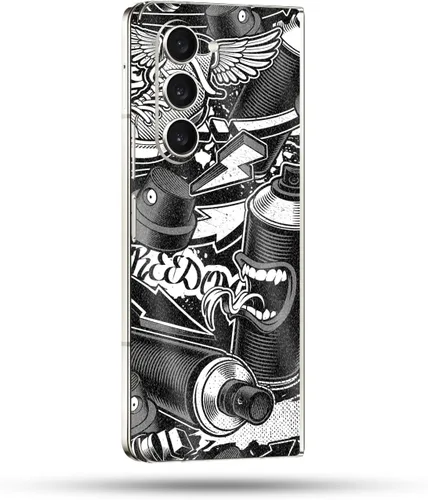 Vista 18 de MightySkins Skin compatible con Samsung Galaxy Z Fold 5 - Puppy Fall Funda protectora de vinilo duradera y única Fácil de aplicar, quitar