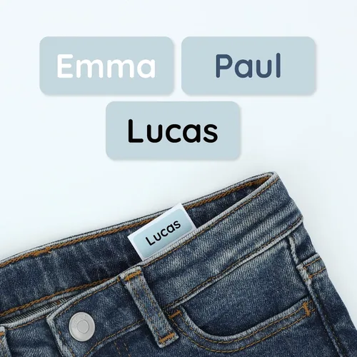Vista 19 de TeddyLabels - Etiquetas para ropa para hogar de ancianos (60) – Etiquetas adhesivas con nombre para ropa y artículos personales. Etiquetas