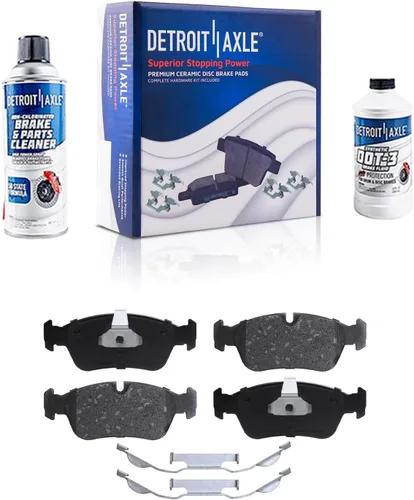 Vista 146 de Detroit Axle - Pastillas de Freno Delantero Izquierdo Reemplazo de Pinza de Disco para Dodge Ram 1500 Dakota Mitsubishi Raider - Juego de 3 piezas